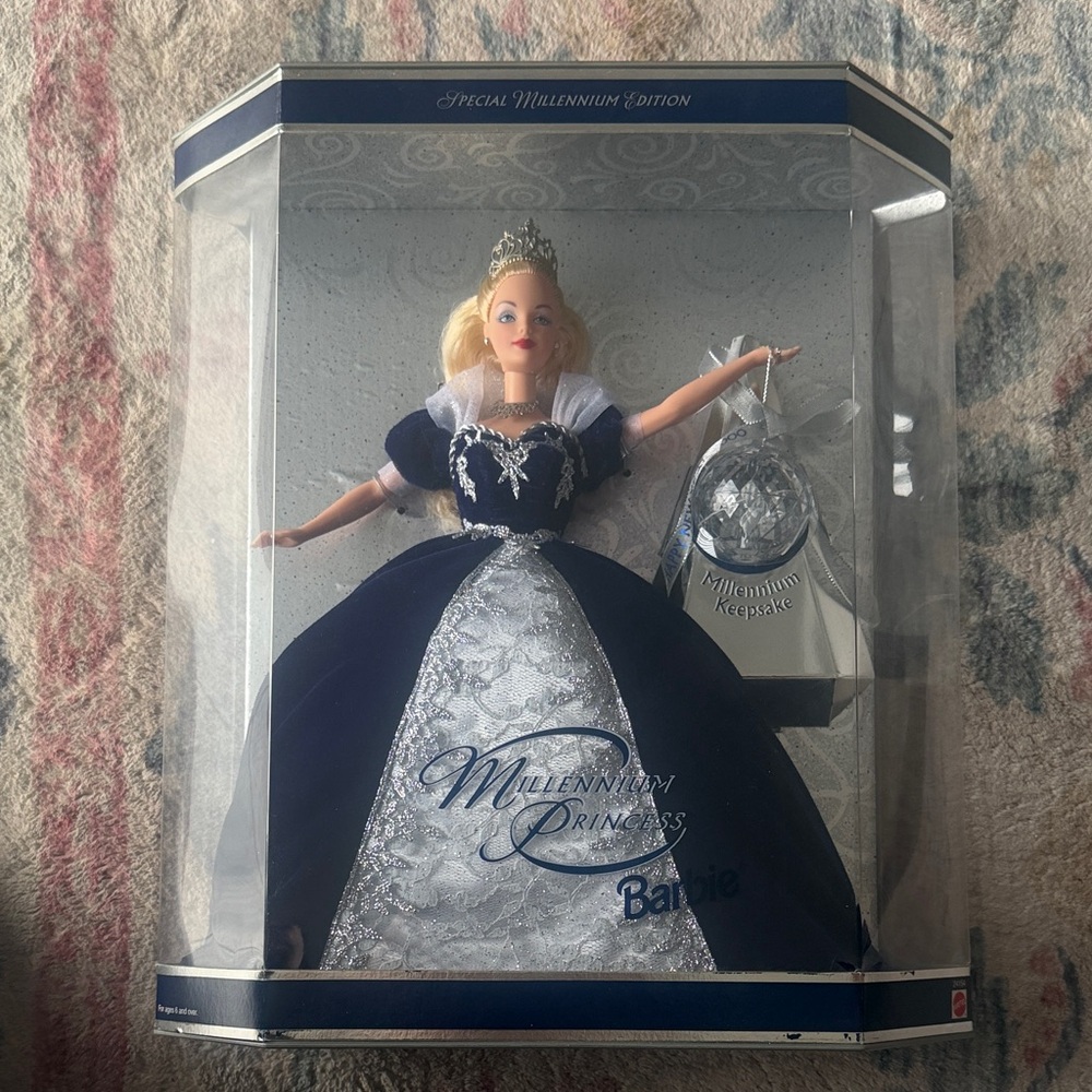 Barbie Special Millennium Princess Doll - Navy & Silver Gown